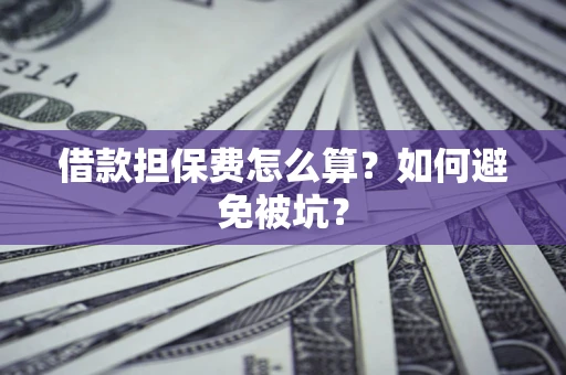 济南借款担保费怎么算？如何避免被坑？